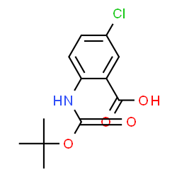 ChemSpider 2D Image | N-Boc-5-chloroanthranilic acid | C12H14ClNO4