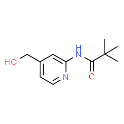 ChemSpider 2D Image | N-[4-(hydroxymethyl)-2-pyridinyl]-2,2-dimethylpropanamide | C11H16N2O2