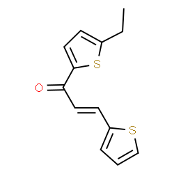 ChemSpider 2D Image | (2E)-1-(5-Ethyl-2-thienyl)-3-(2-thienyl)-2-propen-1-one | C13H12OS2