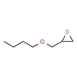 ChemSpider 2D Image | 2-(Butoxymethyl)thiirane | C7H14OS