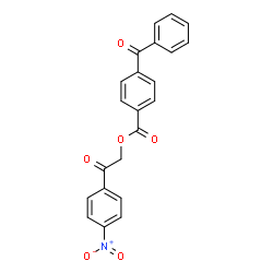 ChemSpider 2D Image | 2-(4-Nitrophenyl)-2-oxoethyl 4-benzoylbenzoate | C22H15NO6