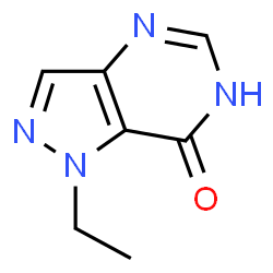 ChemSpider 2D Image | 1-ethyl-6H-pyrazolo[4,3-d]pyrimidin-7-one | C7H8N4O