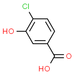 ChemSpider 2D Image | 4-Chloro-3-hydroxybenzoic acid | C7H5ClO3