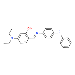 ChemSpider 2D Image | 2-{(E)-[(4-Anilinophenyl)imino]methyl}-5-(diethylamino)phenol | C23H25N3O