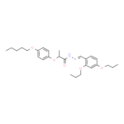 ChemSpider 2D Image | N'-[(E)-(2,4-Dipropoxyphenyl)methylene]-2-[4-(pentyloxy)phenoxy]propanehydrazide | C27H38N2O5