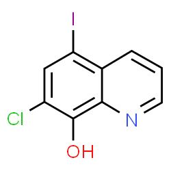 ChemSpider 2D Image | 7-Chloro-5-iodo-8-quinolinol | C9H5ClINO