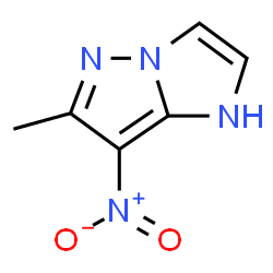 ChemSpider 2D Image | 6-Methyl-7-nitro-1H-imidazo[1,2-b]pyrazole | C6H6N4O2