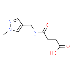 ChemSpider 2D Image | 3-{[(1-METHYLPYRAZOL-4-YL)METHYL]CARBAMOYL}PROPANOIC ACID | C9H13N3O3