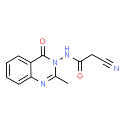 ChemSpider 2D Image | 2-cyano-N-(2-methyl-4-oxoquinazolin-3-yl)acetamide | C12H10N4O2