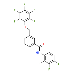 ChemSpider 2D Image | 3-[(Pentafluorophenoxy)methyl]-N-(2,3,4-trifluorophenyl)benzamide | C20H9F8NO2