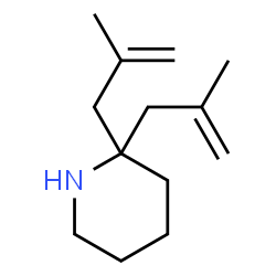 ChemSpider 2D Image | 2,2-Bis(2-methyl-2-propen-1-yl)piperidine | C13H23N