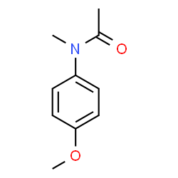 ChemSpider 2D Image | N-(4-Methoxyphenyl)-N-methylacetamide | C10H13NO2