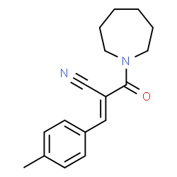 ChemSpider 2D Image | (2E)-2-(1-Azepanylcarbonyl)-3-(4-methylphenyl)acrylonitrile | C17H20N2O