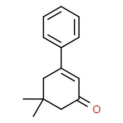 ChemSpider 2D Image | 5,5-Dimethyl-3-phenylcyclohex-2-enone | C14H16O