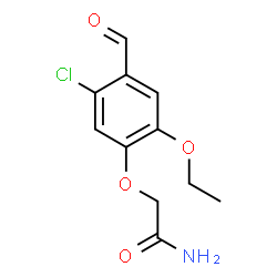 ChemSpider 2D Image | 2-(5-Chloro-2-ethoxy-4-formylphenoxy)acetamide | C11H12ClNO4