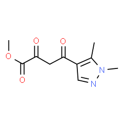 ChemSpider 2D Image | Methyl 4-(1,5-dimethyl-1H-pyrazol-4-yl)-2,4-dioxobutanoate | C10H12N2O4