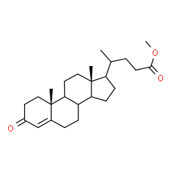ChemSpider 2D Image | Methyl (8xi,9xi,14xi,17xi,20xi)-3-oxochol-4-en-24-oate | C25H38O3