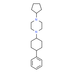 ChemSpider 2D Image | 1-Cyclopentyl-4-(4-phenylcyclohexyl)piperazine | C21H32N2