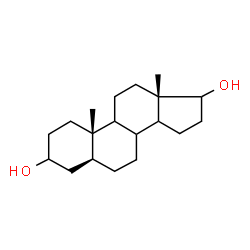 ChemSpider 2D Image | (5alpha,8xi,9xi,14xi)-Androstane-3,17-diol | C19H32O2
