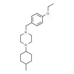 ChemSpider 2D Image | 1-(4-Ethoxybenzyl)-4-(4-methylcyclohexyl)piperazine | C20H32N2O