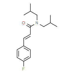 ChemSpider 2D Image | (2E)-3-(4-Fluorophenyl)-N,N-diisobutylacrylamide | C17H24FNO