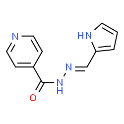 ChemSpider 2D Image | N'-[(E)-1H-Pyrrol-2-ylmethylene]isonicotinohydrazide | C11H10N4O