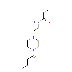 ChemSpider 2D Image | N-[2-(4-Butyryl-1-piperazinyl)ethyl]butanamide | C14H27N3O2