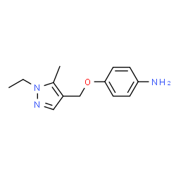 ChemSpider 2D Image | 4-[(1-ethyl-5-methylpyrazol-4-yl)methoxy]aniline | C13H17N3O