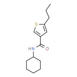 ChemSpider 2D Image | N-Cyclohexyl-5-propyl-3-thiophenecarboxamide | C14H21NOS