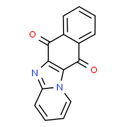 ChemSpider 2D Image | Naphtho[2',3':4,5]imidazo[1,2-a]pyridine-6,11-dione | C15H8N2O2