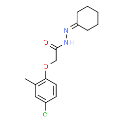 ChemSpider 2D Image | 2-(4-Chloro-2-methylphenoxy)-N'-cyclohexylideneacetohydrazide | C15H19ClN2O2