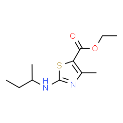 ChemSpider 2D Image | Ethyl 2-(sec-butylamino)-4-methyl-1,3-thiazole-5-carboxylate | C11H18N2O2S