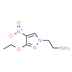 ChemSpider 2D Image | 2-(3-Ethoxy-4-nitro-1H-pyrazol-1-yl)ethylamine | C7H12N4O3