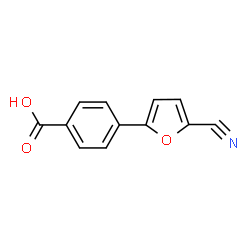 ChemSpider 2D Image | 4-(5-Cyano-2-furyl)benzoic acid | C12H7NO3