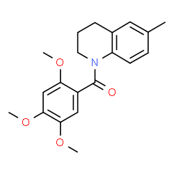 ChemSpider 2D Image | (6-Methyl-3,4-dihydro-1(2H)-quinolinyl)(2,4,5-trimethoxyphenyl)methanone | C20H23NO4