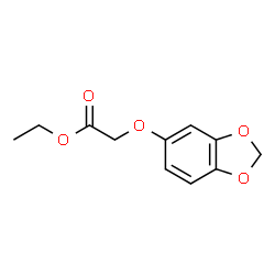 ChemSpider 2D Image | Ethyl (1,3-benzodioxol-5-yloxy)acetate | C11H12O5