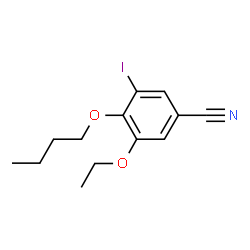 ChemSpider 2D Image | 4-Butoxy-3-ethoxy-5-iodobenzonitrile | C13H16INO2