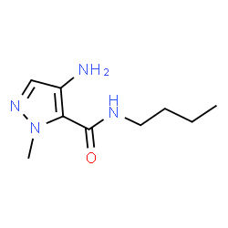 ChemSpider 2D Image | 4-Amino-N-butyl-1-methyl-1H-pyrazole-5-carboxamide | C9H16N4O