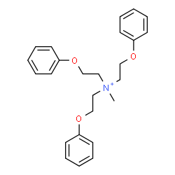 ChemSpider 2D Image | N-Methyl-2-phenoxy-N,N-bis(2-phenoxyethyl)ethanaminium | C25H30NO3