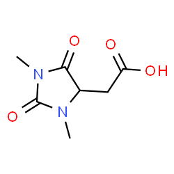 ChemSpider 2D Image | (1,3-Dimethyl-2,5-dioxo-4-imidazolidinyl)acetic acid | C7H10N2O4