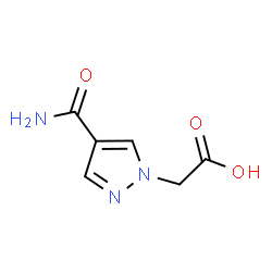ChemSpider 2D Image | (4-CARBAMOYLPYRAZOL-1-YL)ACETIC ACID | C6H7N3O3