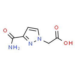 ChemSpider 2D Image | (3-CARBAMOYLPYRAZOL-1-YL)ACETIC ACID | C6H7N3O3