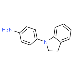 ChemSpider 2D Image | 4-(indolin-1-yl)aniline | C14H14N2