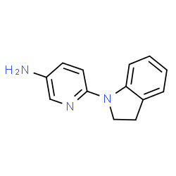 ChemSpider 2D Image | 6-(indolin-1-yl)pyridin-3-amine | C13H13N3