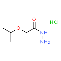 ChemSpider 2D Image | 2-isopropoxyacetohydrazide hydrochloride | C5H13ClN2O2
