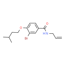ChemSpider 2D Image | N-Allyl-3-bromo-4-(3-methylbutoxy)benzamide | C15H20BrNO2