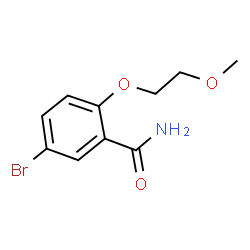 ChemSpider 2D Image | 5-Bromo-2-(2-methoxyethoxy)benzamide | C10H12BrNO3