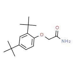 ChemSpider 2D Image | 2-[2,4-Bis(2-methyl-2-propanyl)phenoxy]acetamide | C16H25NO2