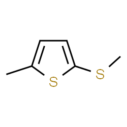 ChemSpider 2D Image | 2-Methyl-5-(methylsulfanyl)thiophene | C6H8S2