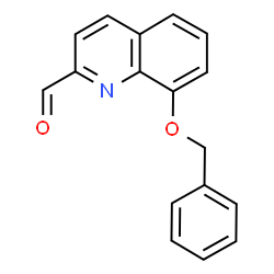 ChemSpider 2D Image | 8-(Benzyloxy)-2-quinolinecarbaldehyde | C17H13NO2